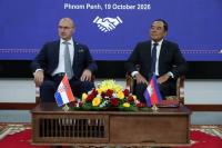 Senior Minister Ly Thuch and Croatian Foreign Minister Co-Ch...