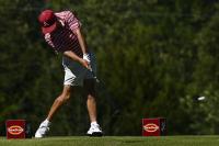No. 1 Arkansas men’s golf takes lead at Fallen Oak Collegiate