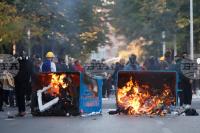 Headquarters of Albania's Ruling Socialist Party Attacked with Stones, 65 People Injured