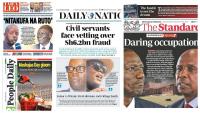Kenyan newspapers review: Raila Jr backs Ruto's re-election bid, distances himself from sister Winnie
