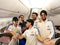 In Pics: Ishan Kishan, Arshdeep Singh Headline Indian Team Contingent as Men In Blue Leave For New Zealand Ahead of IND vs NZ T20I Series