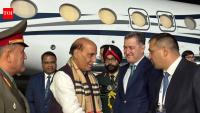 Rajnath lands in Dushanbe to represent India at SCO meeting