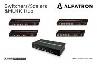 Alfatron Electronics Debuts the WU4-8K and WU6-8K Switchers / Scalers and the MU4K Hub