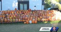 Kansas man carves nearly 400 pumpkins for Halloween display, raises money for charity