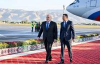 Russian PM arrives in Dushanbe on two-day visit