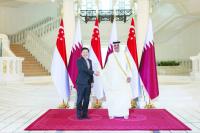 HH the Amir, Singapore PM widen co-operation