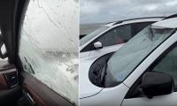 Nightmarish Outer Banks ferry ride during storm so violent it cracked car's windshield and started flooding vehicle with water