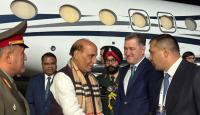 Defence Minister Rajnath Singh Arrives In Tajikistan For SCO Meeting