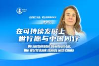 What stands out in China's sustainable development?