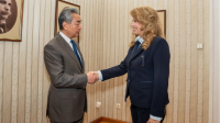 Bulgarian president meets Chinese FM, pledging to enhance ties