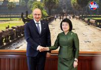 Croatian Foreign Minister Pays Courtesy Call on Cambodian Na...