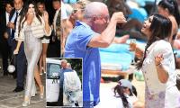 More humiliation for Kimberly Guilfoyle as ugly gossip among the A-list 'Athens set' is revealed and even her pop star confidant goes silent... as her designer dresses are seen out on the street