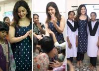 Raashii Khanna celebrates Dussehra with children at NGO, shares heartfelt note on the joy of reading