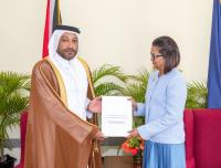 President of the Republic of Trinidad and Tobago receives credentials of Qatar’s Ambassador