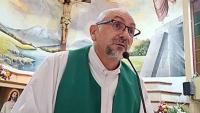 Worshippers pay tribute to priest crushed to death by falling wooden crucifix in the middle of church service