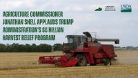 Agriculture Commissioner Jonathan Shell Applauds Trump Administration's $8 Billion Harvest Relief Program