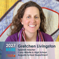 Augusta Spanish Teacher Gretchen Livingston Named 2027 Maine Teacher of the Year