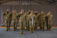 V Corps Forward Company conducts a change of responsibility ceremony