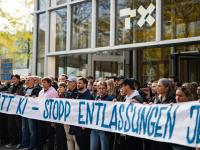 Swiss newspaper staff protest against redundancies