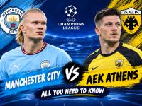 MCI vs AEK, UEFA Champions League: Check Manchester City vs AEK Athens All You Need To Know – Kickoff Time, Venue, Probable Playing XI and Where To Watch Live on TV in India