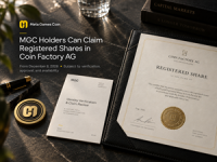 Coin Factory AG Sets December 8 Start Date for MGC Share-Claim Program