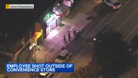 Employee shot multiple times outside convenience store in West Philadelphia