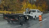 Police release photo of truck allegedly involved in crash that injured construction worker