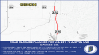 U.S. 231 Near Odon to Close for Pipe Replacement