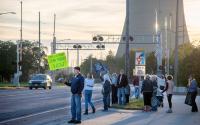 Michigan City residents, activists protest coal plant, data centers