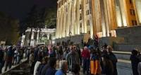 Demonstrators in Tbilisi urged citizens to fight against injustice