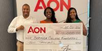 Aon Donates $10,000 To College Foundation