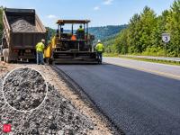 In 1987, Kentucky put 40% power-plant bottom ash into 1 mile of State Route 3; later testing found excellent performance and strong skid resistance on the road