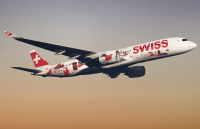 Third SWISS Airbus A350-900 arrives in Zurich