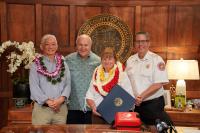 Mayor Blangiardi honors Pamela Foster, RN for decades of lifesaving CPR and AED Advocacy