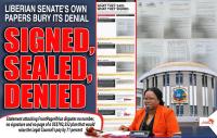 Liberian Senate’s Own Papers Bury Its Denial