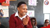 Millicent Omanga confused by cartoon drawing of her in school uniform