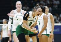 Rainbow Wahine outside hitter Tali Hakas says she will go pro after the season