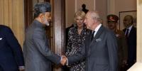 King and Queen bid farewell to Sultan of Oman before travelling to Wales