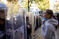 Albania PM threatens travel bans for violent protesters