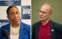 Stratton, Tracy clash over Trump, affordability in lone U.S. Senate forum