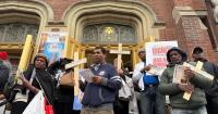 Brooklyn bishop, faithful take to streets to defend Haitians
