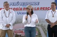 President Keiko Fujimori launches industrial fish processing plant in Ucayali