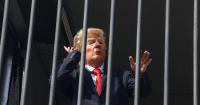 Iran brutally mocks Trump with masked actor locked inside a mock prison cell in Tehran