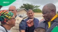 South African pensioner tells Cyril Ramaphosa her SASSA pension is too little during street walkabout