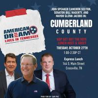 "American Dream Lives in Tennessee Tour" to stop at Express Lunch in Crossville on Tuesday, October 27th