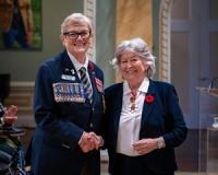 Ceremonial First Poppy presented to Governor General of Canada