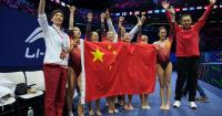 China slips by the U.S. to earn gold in the women's team final at the world gymnastics championships