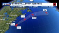 Subtropical Storm Josephine forms off U.S. northeast coast