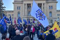 As SFL convention begins, unions rally for health care at Leg