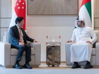 Maktoum bin Mohammed meets Singapore Prime Minister